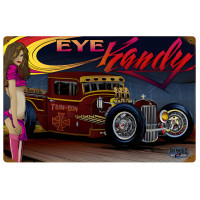 Rat Rod Eye Kandy Metal Sign - 18" x 12"