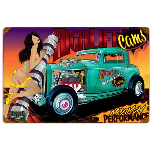 Rat Rod High Lift Metal Sign - 18" x 12"
