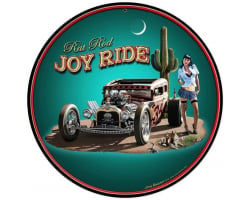 Rat Rod Joy Ride Metal Sign - 14" x 14"
