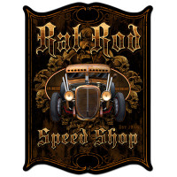 Rat Rod Metal Sign - 14" x 19"