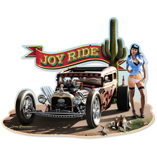Rat Rod Metal Sign - 18" x 14"