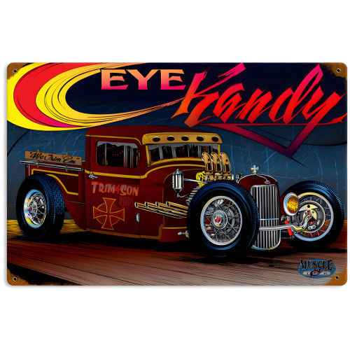 Rat Rot Eye Kandy Metal Sign - 12" x 18"