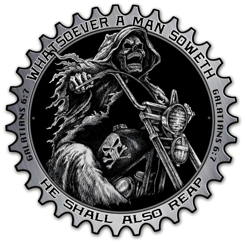 Reaper Metal Sign - 18" x 18"