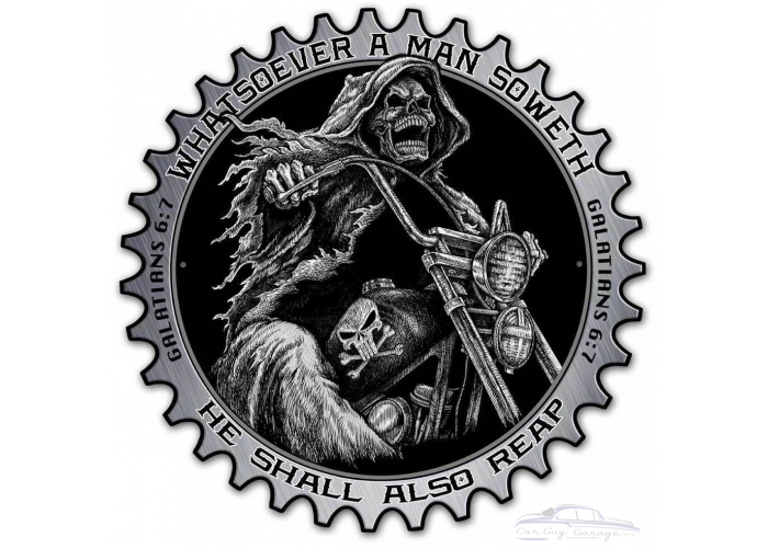 Reaper Metal Sign