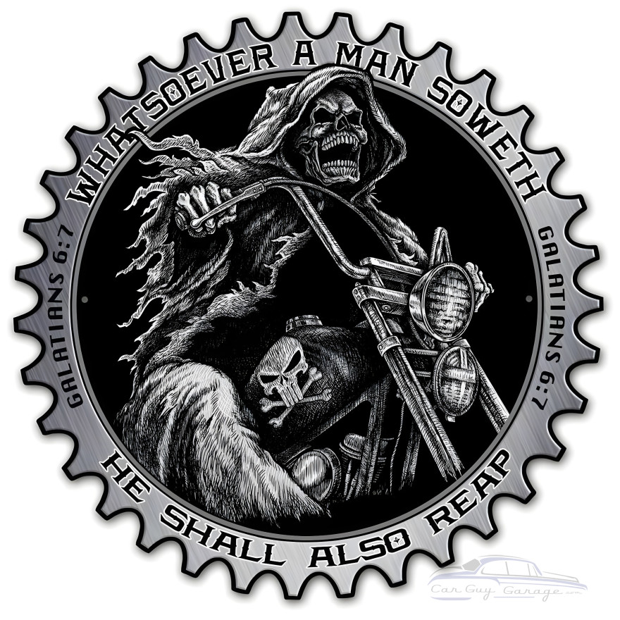 Reaper Metal Sign - 24" x 24"