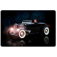 Rebel Rouser Metal Sign - 18" x 12"
