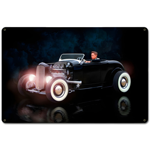 Rebel Rouser Metal Sign - 18" x 12"