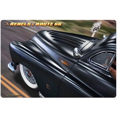 Rebels of Route 66 Metal Sign - 36" x 24"