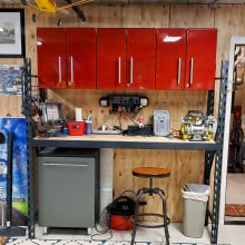 Ulti-mate Garage Cabinets in Ruby Red