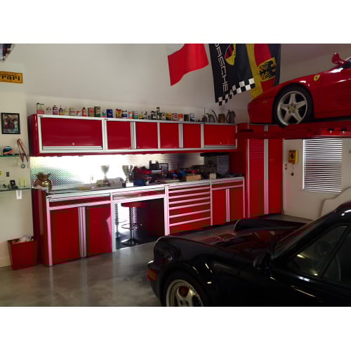 18 Foot Wide Aluminum Garage Cabinets