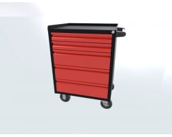 Red 24 inch 5 Drawer Professional Series Cabinet