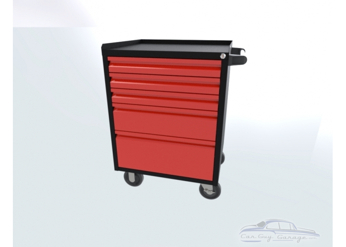 Red 24 inch 5 Drawer Professional Series Cabinet