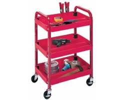 Red 3 Shelf Multi-Purpose Cart