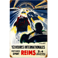 Reims Racetrack Metal Sign - 16" x 24"