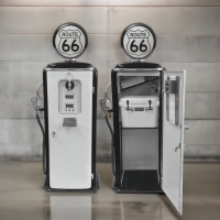 Route 66 Gas Pump Jockey Box Beer Tap - 78" Tall x 34" Wide x 22" Deep