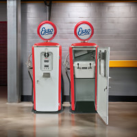 Esso Tokheim 39 Replica Gas Pump Jockey Box - 78" Tall x 34" Wide x 22" Deep