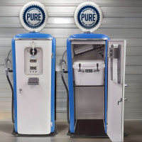 Pure Oil Vintage Gas Pump Beer Tap Jockey Box - 78" Tall x 34" Wide x 22" Deep