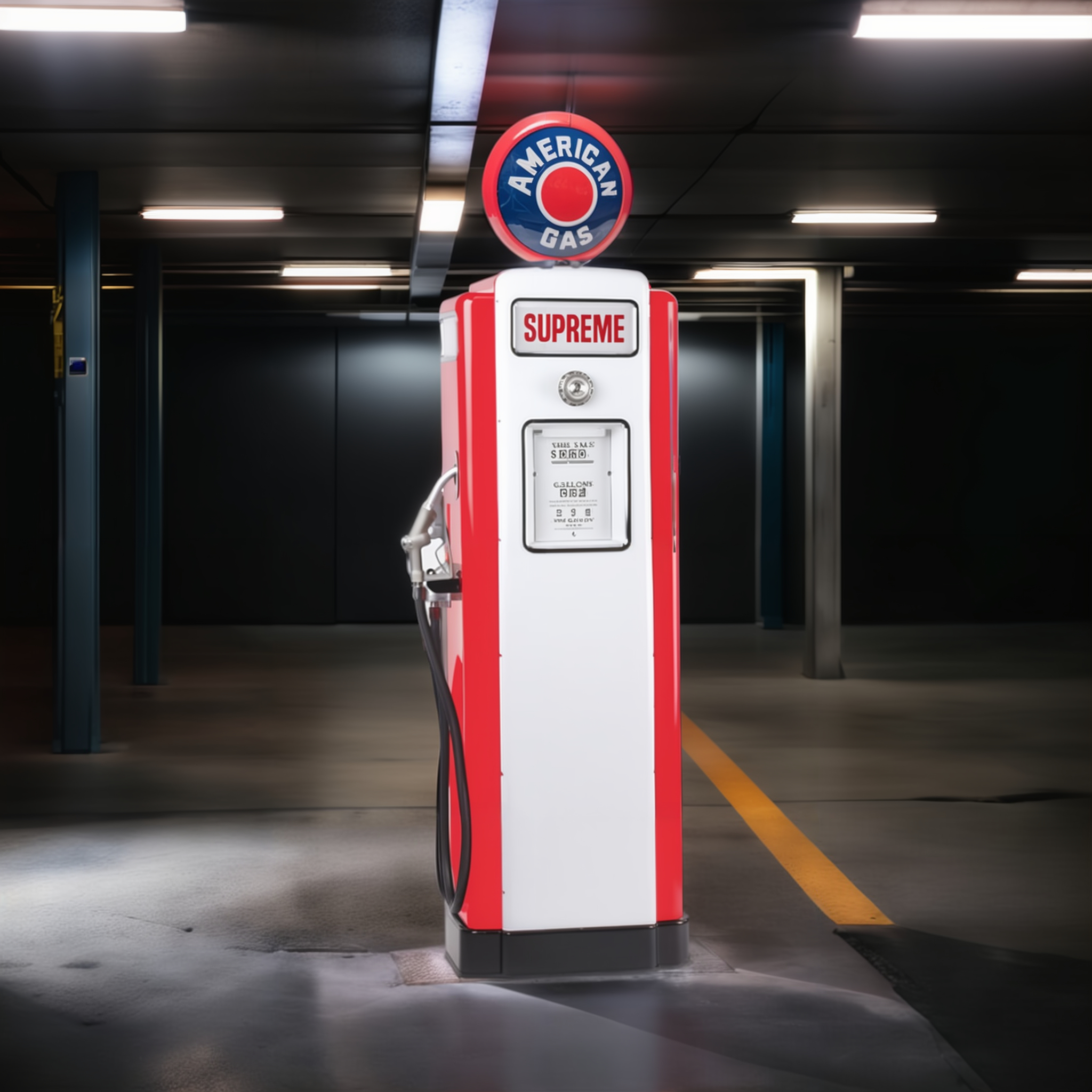 American Gas Replica Wayne 70 Gas Pump - Illuminated & Customizable