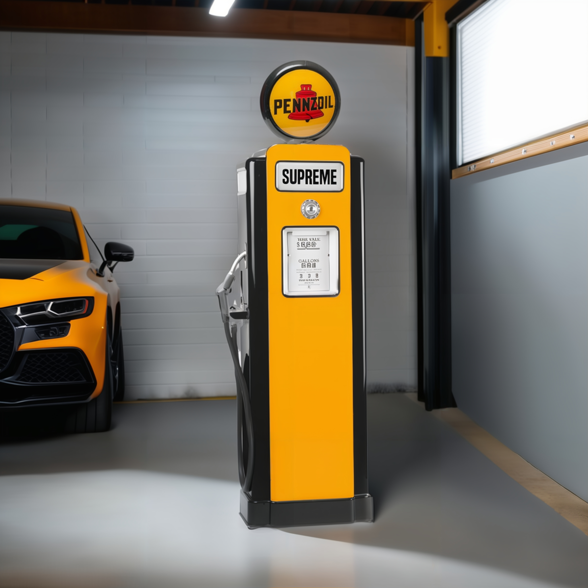 Pennzoil Replica Wayne 70 Gas Pump - Illuminated, Customizable