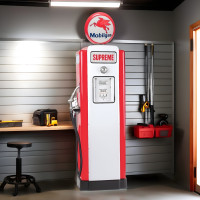 Mobilgas Pegasus Wayne 70 Replica Gas Pump - 90" Tall x 30" Wide x 18" Deep