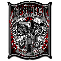 Respect Metal Sign - 14" x 19"