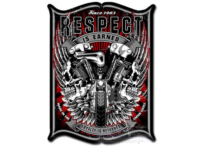Respect Metal Sign - 14" x 19"
