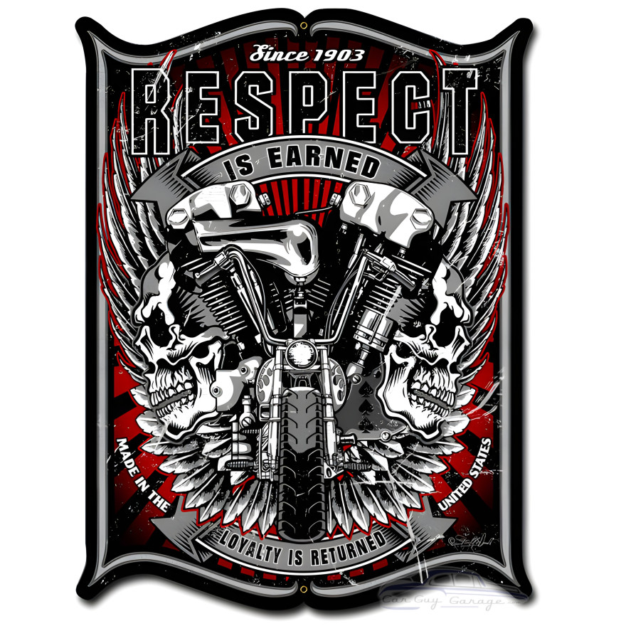 Respect Metal Sign - 14" x 19"