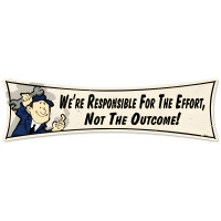 Responsible Metal Sign - 27" x 8"