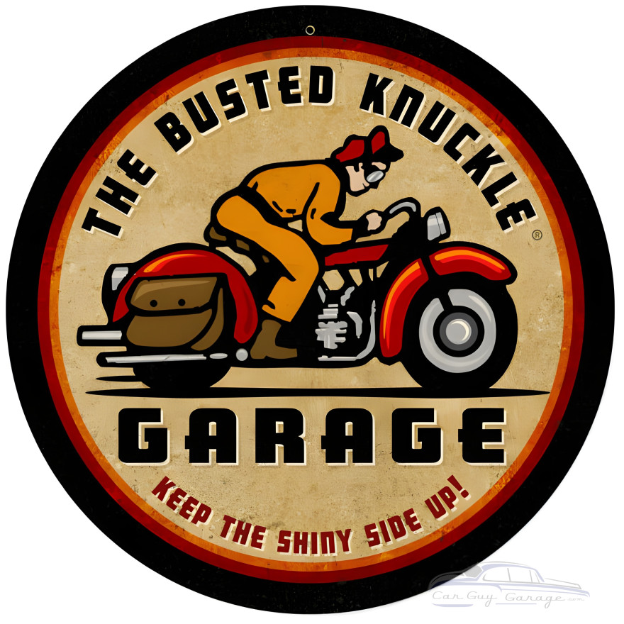 Retro Rider Sign - 14" Round