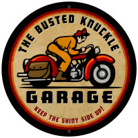 Retro Rider Sign - 28" Round