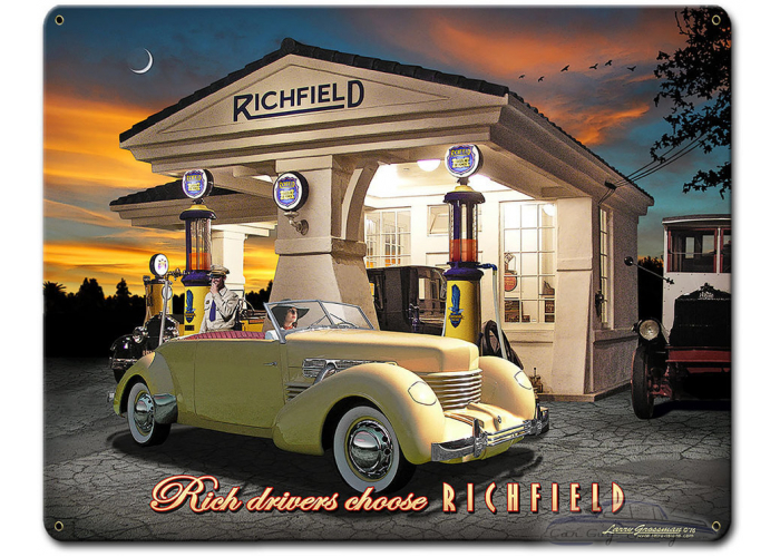 Richfield Cord Metal Sign - 30" x 24"