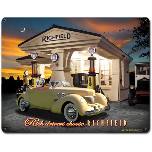 Richfield Cord Metal Sign - 15" x 12"
