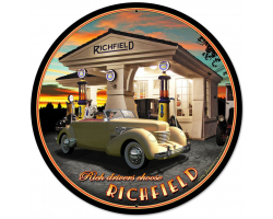 Richfield Metal Sign - 28" Round