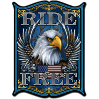 Ride Free Metal Sign - 18" x 24"