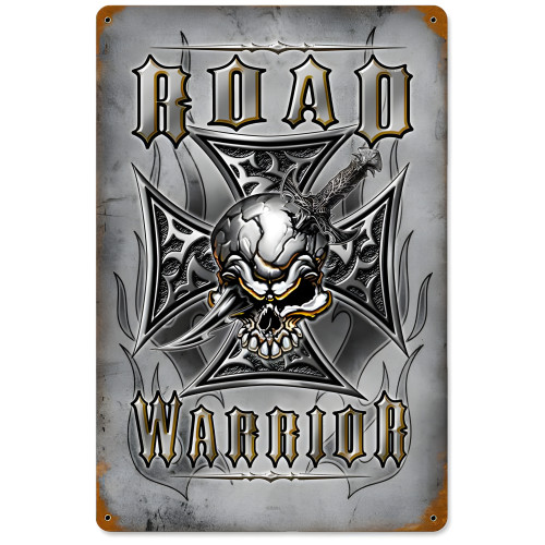 Road Warrior Metal Sign - 12" x 18"