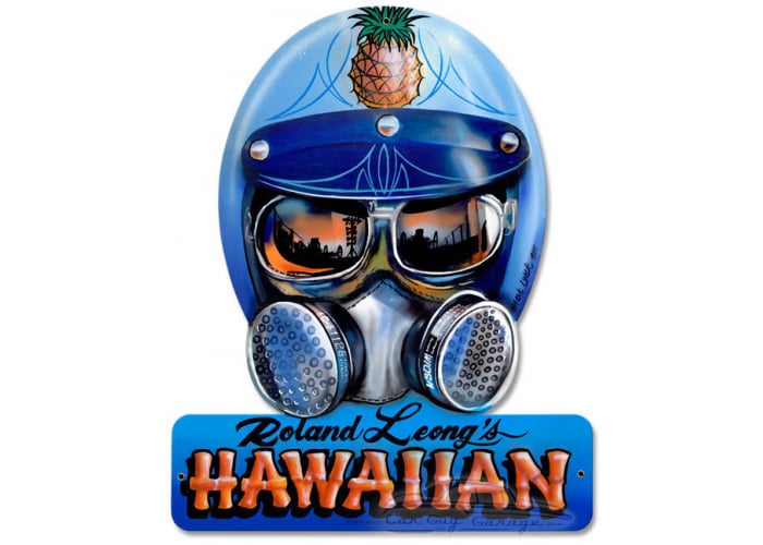 Roland Hawaiin Metal Sign
