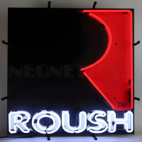 Roush Square R Logo Neon Sign - 24" x 24"