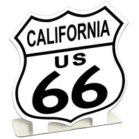 Route 66 California Metal Sign - 7" x 7"