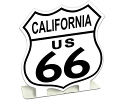 Route 66 California Metal Sign - 7" x 7"