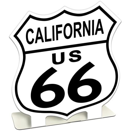 Route 66 California Metal Sign - 7" x 7"