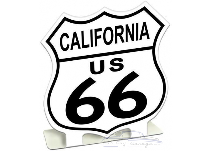 Route 66 California Metal Sign - 7" x 7"