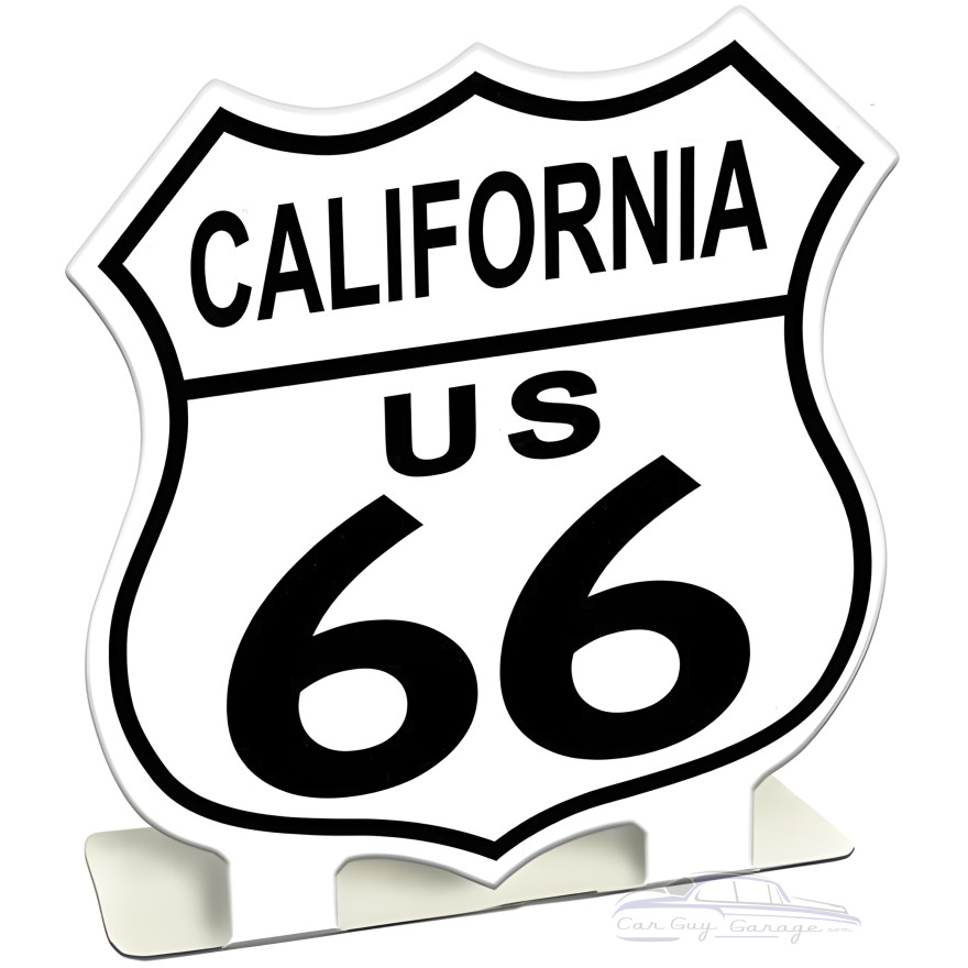 Route 66 California Metal Sign - 7" x 7"