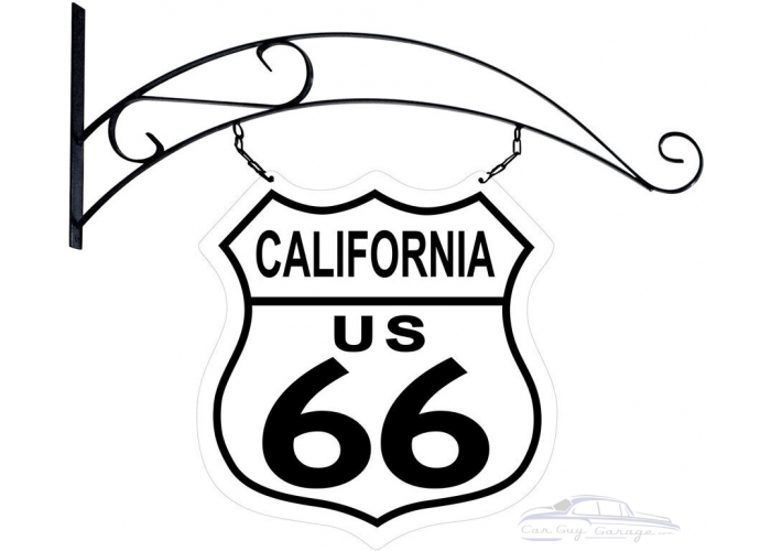 Route 66 California Road Sign Double Sided Metal Sign