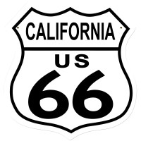 Route 66 California Metal Sign - 15" x 15"