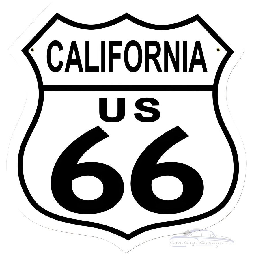 Route 66 California Metal Sign - 15" x 15"