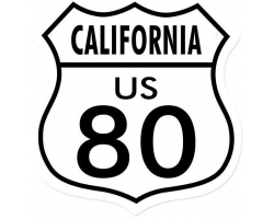 Route 80 California Metal Sign