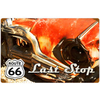 Route 66 Last Stop Sign - 18" x 12"
