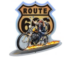Route 666 Metal Sign - 11" x 12"