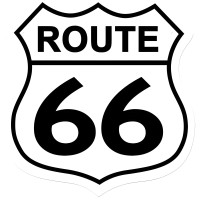 Route 66 Metal Sign - 15" x 15"