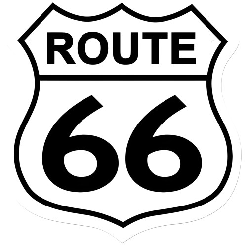Route 66 Metal Sign - 15" x 15"
